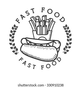delicious fast food design, vector illustration eps10 graphic 