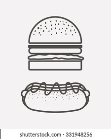 delicious fast food design, vector illustration eps10 graphic 