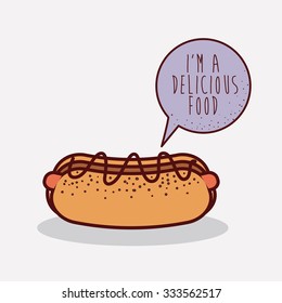 delicious fast food design, vector illustration eps10 graphic 