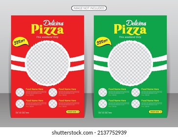 Delicious fast food flyer design and restaurant food flyer design template