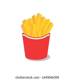 delicious fast food french fries for meal vector illustration design