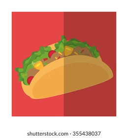 Delicious fast food graphic design, vector illustration eps10
