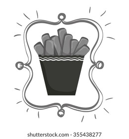 Delicious fast food graphic design, vector illustration eps10