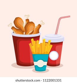 delicious fast food icons