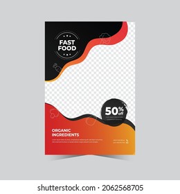 Delicious Fast Food Poster Design Template 