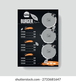 Köstliche Fast Food Restaurant Menü Vorlage
