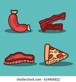 delicious fast food taste meal