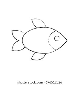 delicious fish isolated icon