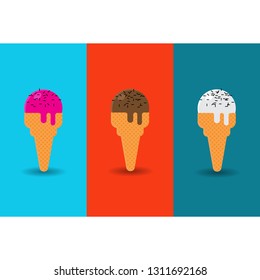 Delicious Flat Ice Cream 