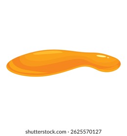 Delicioso molho de caramelo laranja fluido para o seu design de sobremesa