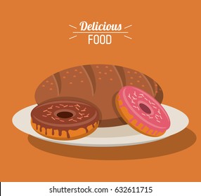 delicious food bakery dessert donuts and bread