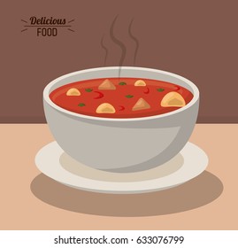 delicious food bowl soup hot nutrition vegetable