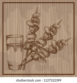 Delicious food drawing