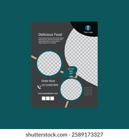 Delicious Food Flyer Template Design   