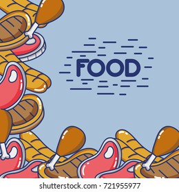 delicious food halthy nutrition background design