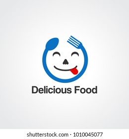 delicious food logo vector, icon, element and template for business 