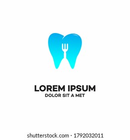 Delicioso vector de logotipo de comida, icono, elemento y plantilla para empresas. ilustración de stock