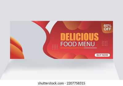 menú de comida deliciosa banner comida hamburguesa banner posteo medios sociales banner diseño de banner para anuncios diseño de portada planilla de banner