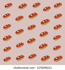 delicious food pattern cartoon
