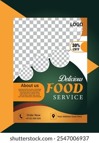  Delicious Food Service Flyer Design with Dim Sum, Snacks, and Special Offer for Stock Market Use