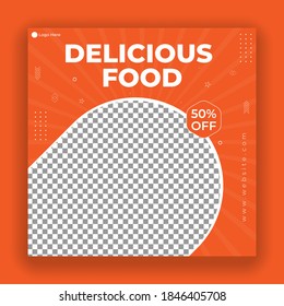 Delicious Food Social Media Post Design