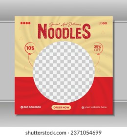 delicious food social media post design layout