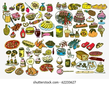 Delicious Food Vector Collection