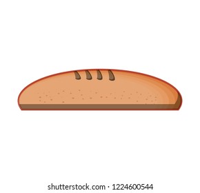 delicious french bread isolated icon