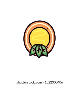 delicious and fresh cake in white background vector illustration design