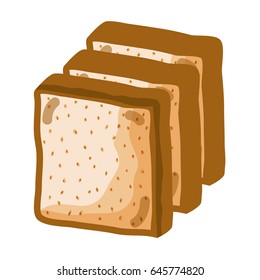 delicious and fresh chopped bread