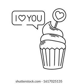 delicious and fresh cupcake in white background vector illustration design