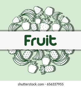 delicious and fresh fruit food background design