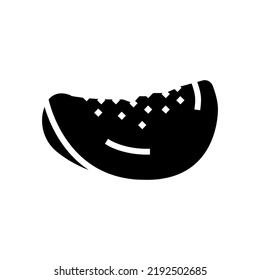 delicioso vector de icono de trozo de mango fresco. delicioso signo de trozo de mango fresco. ilustración de símbolo aislado