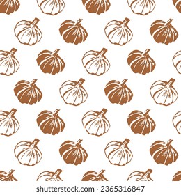 Delicious Fresh Onion Vector Graphic Silhouette Art Seamless Pattern can be use for background and apparel design