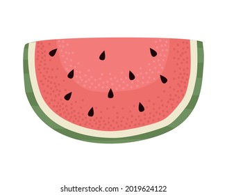 delicious fresh watermelon fruit icon