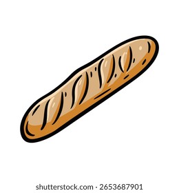 Deliciosa baguete recém-assada que vai deliciar seus papilas gustativas e satisfazer sua fome