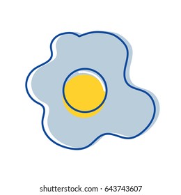 delicious fried egg to eat in the breakfast
