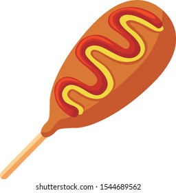 

Delicious fried food with sausage