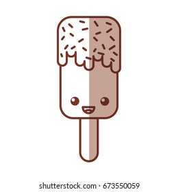 Delicious frozen palette kawaii character