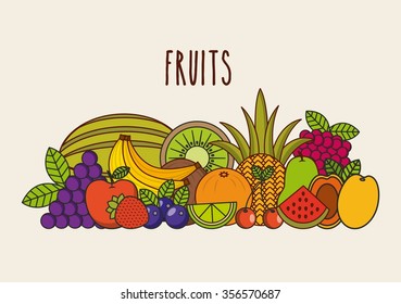 delicious fruit design, vector illustration eps10 graphic 