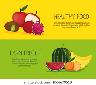 delicious fruits healthy food