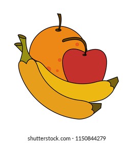 Delicious fruits isolated