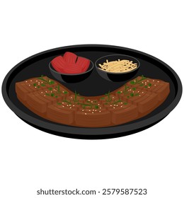 Delicious Galbi Vector Design for Korean Cuisine Lovers