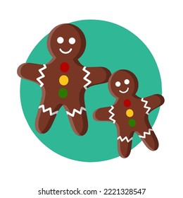 Delicious gingerbread vector design for christmas