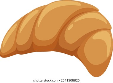 A delicious, golden-brown croissant vector image