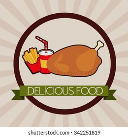 delicious and good  food design, vector illustration eps10 graphic 