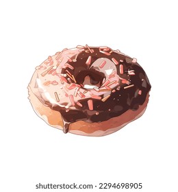 Delicioso rosquero gourmet. Vector isométrico aislado sobre fondo blanco.