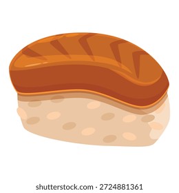Deliciosa enguia nigiri grelhada mostrando a tradição culinária japonesa