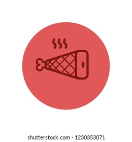 delicious ham nutritive icon