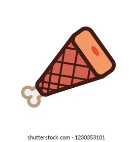 delicious ham nutritive icon